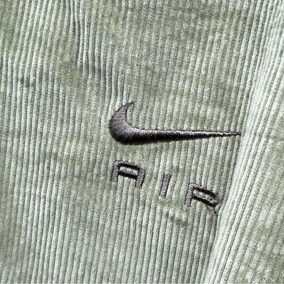 Nike Air Corduroy Fleece Full-Zip Jacket Alligator Olive Green Women’s Large - Picture 6 of 15